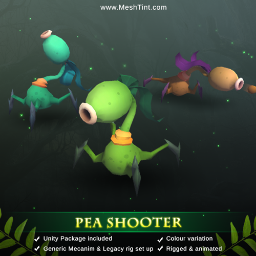 How to add root motion to Generic set up Pea Shooter in Unity?