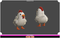 Farm Hen Cute Meshtint 3d model unity low poly game monster chicken rooster chick farm village