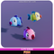 Fish Cute Meshtint 3d model modular character unity low poly game fantasy animal sea water ocean