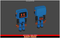 Robot Droid Toon Humanoid Mecanim Meshtint 3d model character unity low poly game sci fi