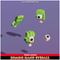 Zombie Hand Eyeball Meshtint 3d model unity low poly game evolution Pokemon undead halloween