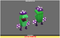Toon Enemies Pack 1.1 Mesh Tint Shop3DSA Unity3D Game Low Poly Download 3D Model