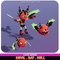 Devil Bat Hell Evolution Cute Meshtint 3d model modular character unity low poly game monster