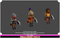 Female Knight Cute Meshtint 3d model modular character unity low poly game fantasy girl woman black