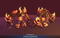 Fire Creatures Pack 1.2 Mesh Tint Shop3DSA Unity3D Game Low Poly Download 3D Model