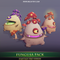 Fungusa Pack 1.1 Mesh Tint Shop3DSA Unity3D Game Low Poly Download 3D Model