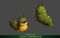 Giant Caterpillar 1.1 Mesh Tint Shop3DSA Unity3D Game Low Poly Download 3D Model