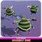 Housefly Junk Cute Meshtint 3d model unity low poly game monster evolution Pokemon insect bug