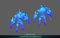 Crystal Guardian 1.1 Mesh Tint Shop3DSA Unity3D Game Low Poly Download 3D Model