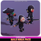 Male Ninja Modular Cute Meshtint 3d model character unity low poly game japan samurai man boy