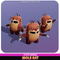 Burrow Mole Rat Cute Meshtint 3d model unity low poly game fantasy creature evolution Pokemon