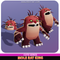 Mole Rat King Cute Meshtint 3d model unity low poly game fantasy monster evolution evolve Pokemon