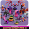 Monster Ultimate cute worm ghost scorpion plant golem meshtint 3d model unity pokemon low poly