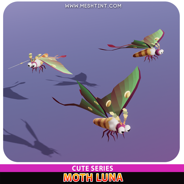 Moth Luna Cute Series