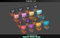 Pirate Ships Pack Mega Toon Series Mesh Tint Shop3DSA Unity3D Game Low Poly Download 3D Model