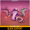 Polygonal - Alien Serpent Mesh Tint Shop3DSA Unity3D Game Low Poly Download 3D Model