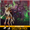 Polygonal Skeleton Pack Mesh Tint Shop3DSA Unity3D Game Low Poly Download 3D Model