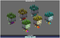 Toon Enemies Pack 1.1 Mesh Tint Shop3DSA Unity3D Game Low Poly Download 3D Model