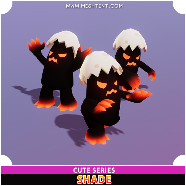 Shade Cute Series Mesh Tint Shop3DSA Unity3D Game Low Poly Download 3D Model