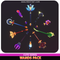 Wands Pack Cute weapon staff magic wizard witch low poly 3d model fantasy medieval meshtint
