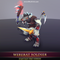 WereRat Soldier 1.2 Mesh Tint Shop3DSA Unity3D Game Low Poly Download 3D Model