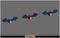 Toon Crow 1.1 Mesh Tint Shop3DSA Unity3D Game Low Poly Download 3D Model