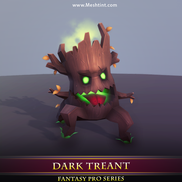 Dark Treant 1.2 Mesh Tint Shop3DSA Unity3D Game Low Poly Download 3D Model