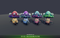 Evil Mushroom 1.4 Mesh Tint Shop3DSA Unity3D Game Low Poly Download 3D Model