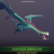 Fantasy Dragon 1.4 Mesh Tint Shop3DSA Unity3D Game Low Poly Download 3D Model