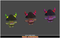 Toon Enemies Pack 3 Mesh Tint Shop3DSA Unity3D Game Low Poly Download 3D Model