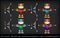 Animal Warriors Pack Mesh Tint Shop3DSA Unity3D Game Low Poly Download 3D Model