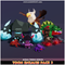 Toon Enemies Pack 3 Mesh Tint Shop3DSA Unity3D Game Low Poly Download 3D Model