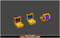 Toon Enemies Pack 2 1.1 Mesh Tint Shop3DSA Unity3D Game Low Poly Download 3D Model