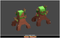 Toon Enemies Pack 2 1.1 Mesh Tint Shop3DSA Unity3D Game Low Poly Download 3D Model