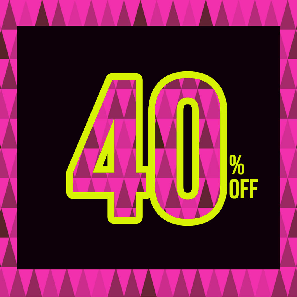 SALE: 40% OFF NOW