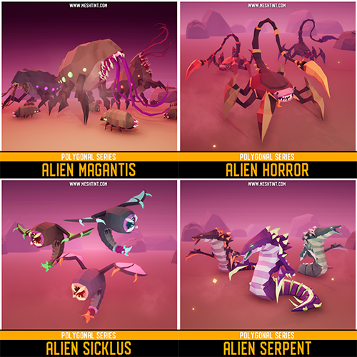 Alien creatures for your game!