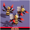 Bee King Toon Meshtint 3d model unity low poly game fantasy monster evolution Pokemon insect