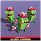 Cactus Monster Toon Meshtint 3d model unity low poly game fantasy creature evolution Pokemon 