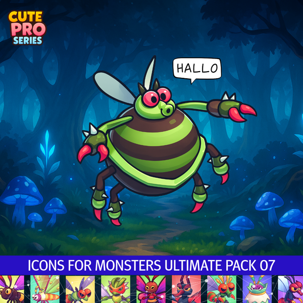 Icons For Monsters Ultimate Pack 07 Cute Series