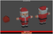 Santa Claus Toon Meshtint 3d model modular character unity low poly game christmas xmas holiday
