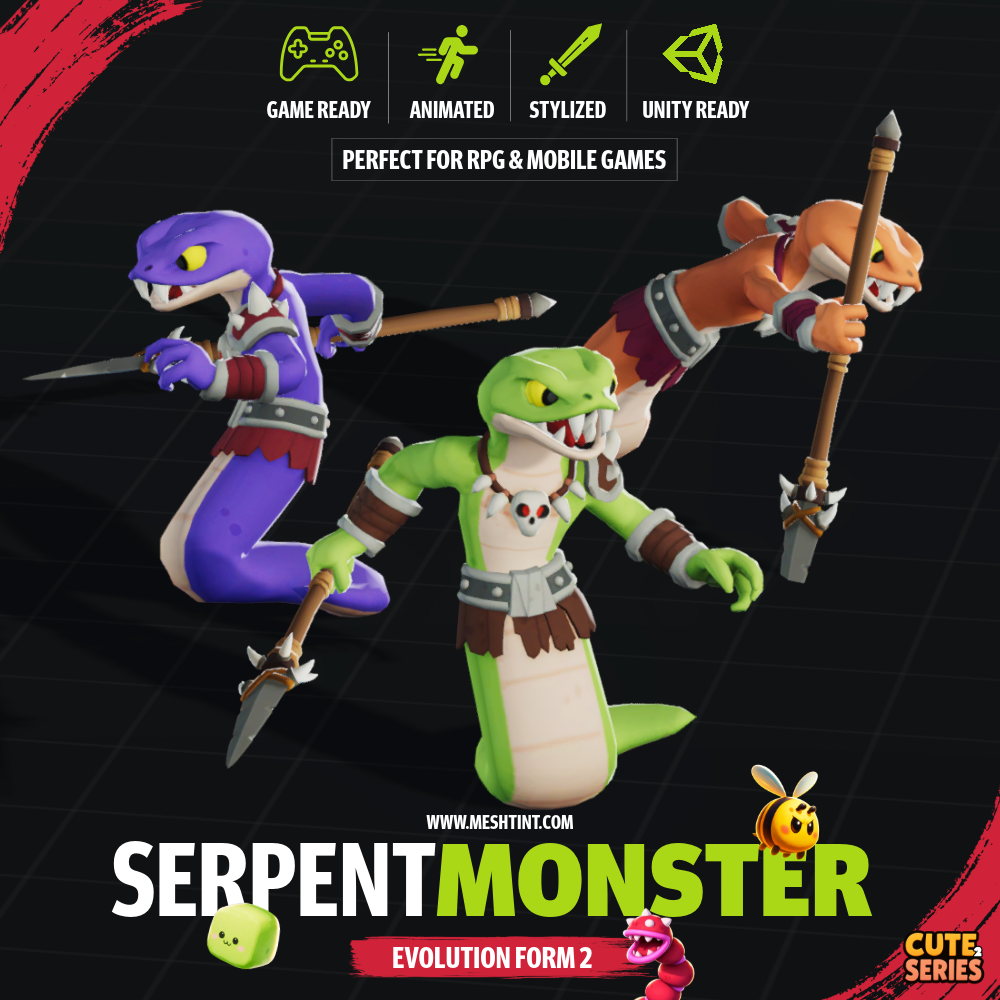 Serpent Monster Cute Series