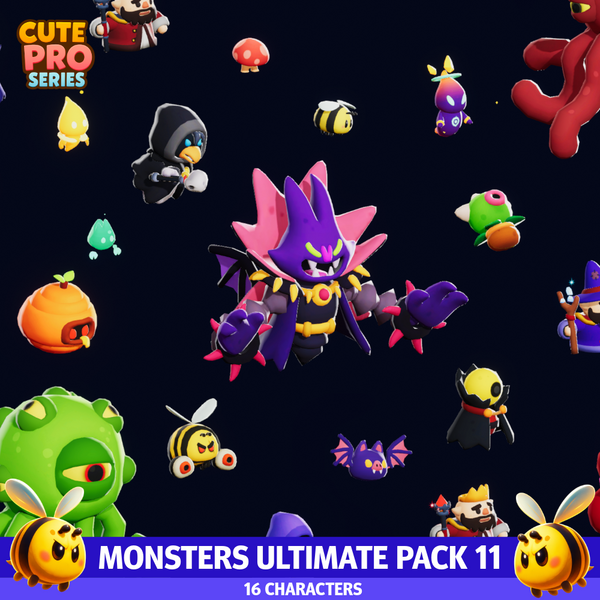Monsters Ultimate Pack 11 Cute Pro Series