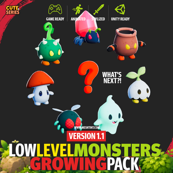 Low Level Monsters Growing Pack Cute Series 1.1