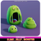Slime Jelly Monster Evolution Cute Meshtint 3d model modular character unity low poly game creature