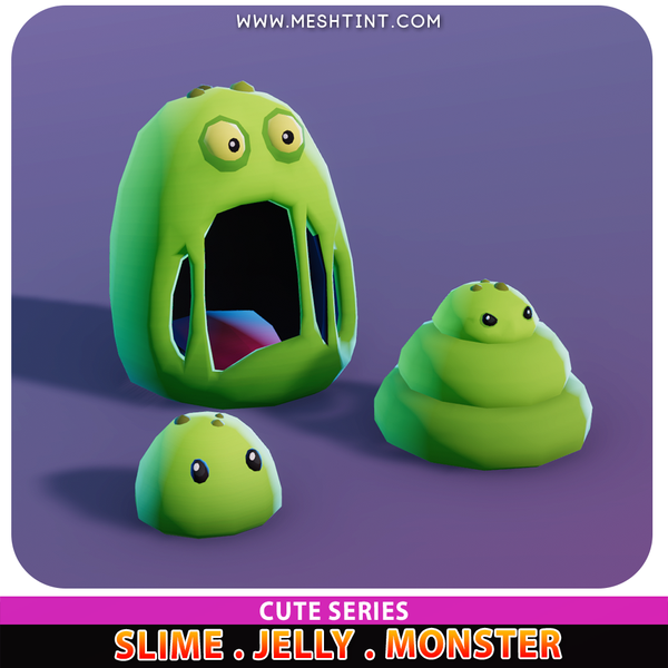 Meshtint Studio - Slime Jelly Monster Evolution Pack Cute Series