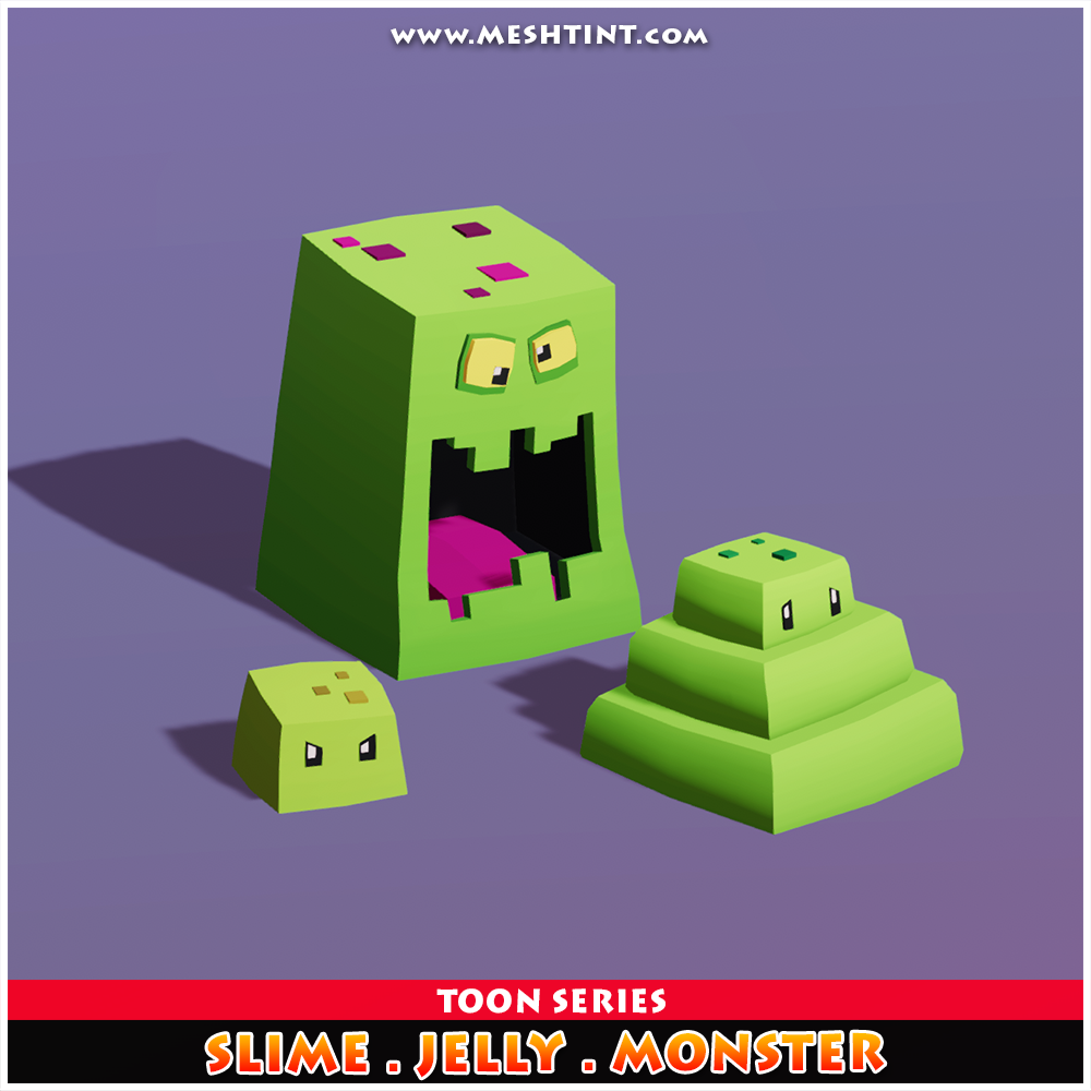 Meshtint Studio - Slime Jelly Monster Evolution Pack Toon Series