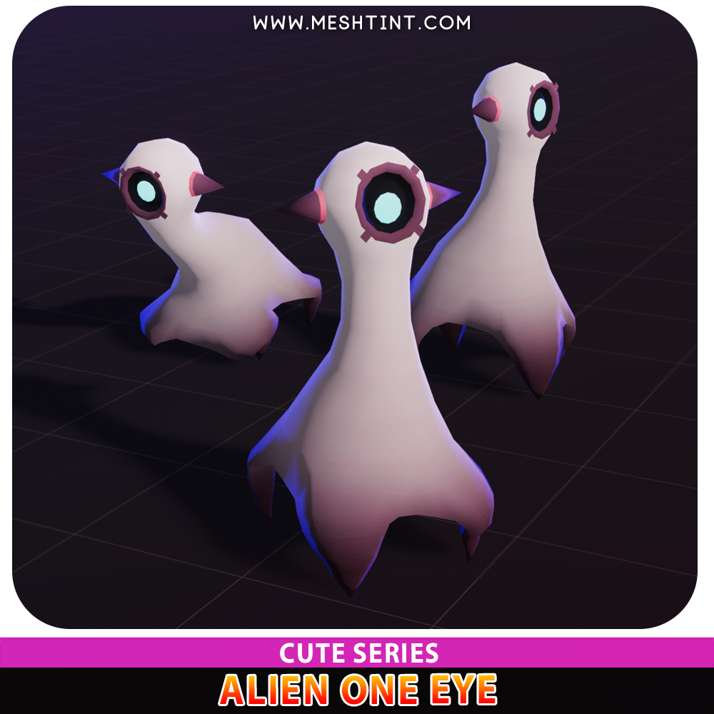 Meshtint Studio - Alien One Eye Cute Series | FREE 3D Model | Tutorial ...