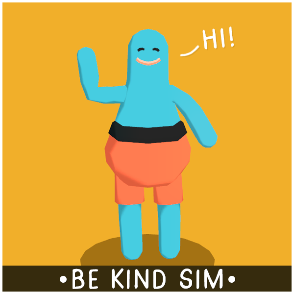 Be Kind Sim Mesh Tint Shop3DSA Unity3D Game Low Poly Download 3D Model