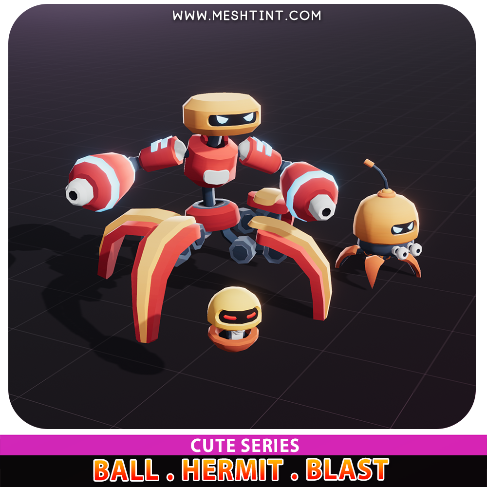 Ball Hermit Blast Robot Evolution Pack Cute Series 1.1