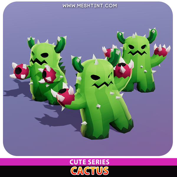 Meshtint Studio - Cactus Cute Series | FREE 3D Model | Tutorial | Learn  Unity